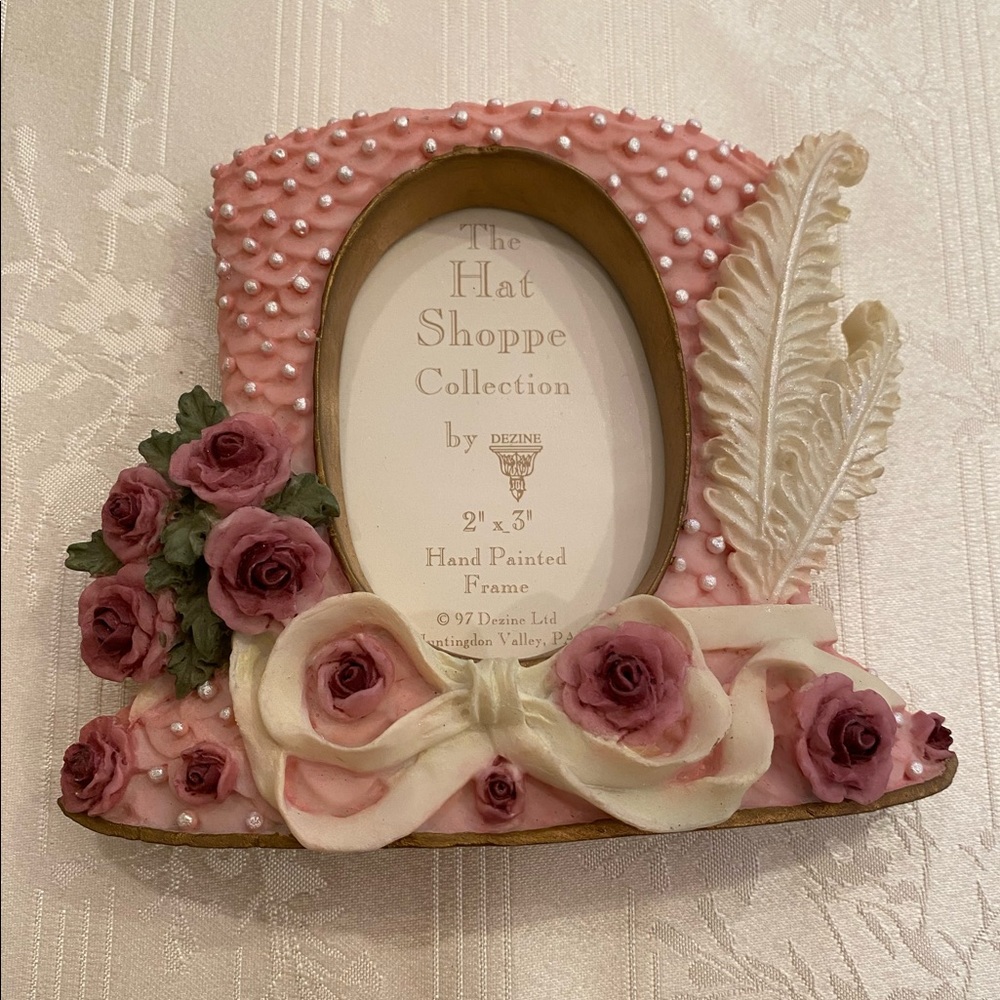 Vintage Hand Painted Picture Frame by Dezine